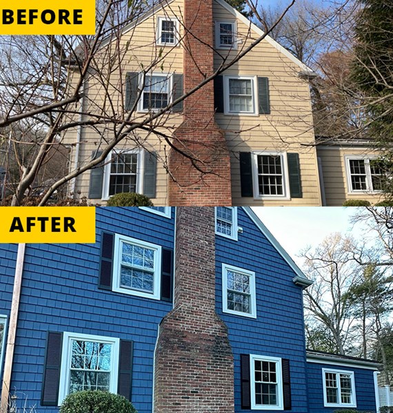 massachusetts siding before and after pictures